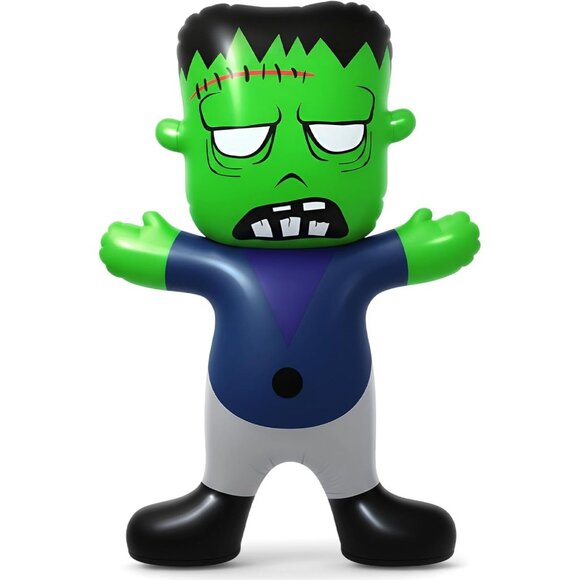 PVC 3.6 Ft Green Balloon Halloween Blow Up Inflatable Outdoor Decoration - Picture 1 of 1